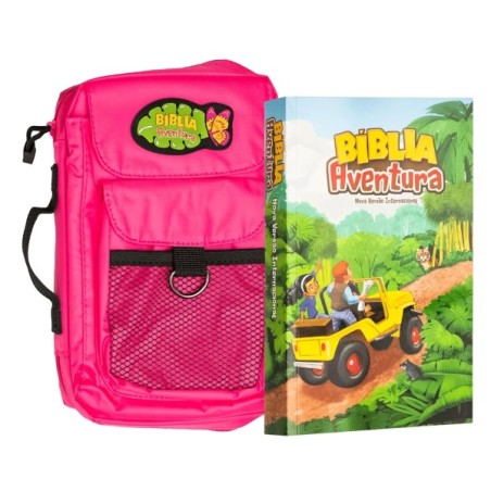 Bíblia Aventura | NVI | Capa Especial com Bolsa Rosa